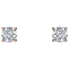 Picture of 0.75 Total Carat Stud Round Diamond Earrings