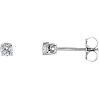 Picture of 0.20 Total Carat Stud Round Diamond Earrings