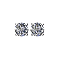 Picture of 1.00 Total Carat Stud Round Diamond Earrings