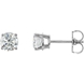 Picture of 1.00 Total Carat Stud Round Diamond Earrings
