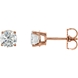 Picture of 1.00 Total Carat Stud Round Diamond Earrings
