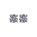 Picture of 1.00 Total Carat Stud Round Diamond Earrings