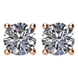 Picture of 0.50 Total Carat Stud Round Diamond Earrings