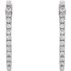 Picture of 0.33 Total Carat Hoop Round Diamond Earrings