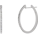 Picture of 0.50 Total Carat Hoop Round Diamond Earrings