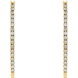 Picture of 0.50 Total Carat Hoop Round Diamond Earrings