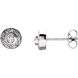 Picture of 0.25 Total Carat Halo Round Diamond Earrings