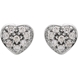 Picture of 0.10 Total Carat Heart Round Diamond Earrings