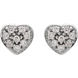 Picture of 0.10 Total Carat Heart Round Diamond Earrings