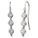 Picture of 1.37 Total Carat Three Stone Round Diamond Earrings