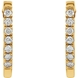 Picture of 0.20 Total Carat Hoop Round Diamond Earrings