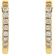 Picture of 0.20 Total Carat Hoop Round Diamond Earrings