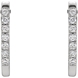 Picture of 0.20 Total Carat Hoop Round Diamond Earrings
