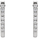 Picture of 0.20 Total Carat Hoop Round Diamond Earrings