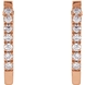 Picture of 0.20 Total Carat Hoop Round Diamond Earrings