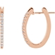 Picture of 0.33 Total Carat Hoop Round Diamond Earrings