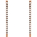 Picture of 0.50 Total Carat Hoop Round Diamond Earrings