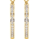 Picture of 1.00 Total Carat Hoop Round Diamond Earrings