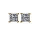 Picture of 0.50 Total Carat Stud Princess Diamond Earrings