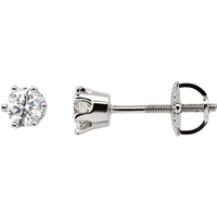 Picture of 0.50 Total Carat Stud Round Diamond Earrings