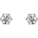 Picture of 1.00 Total Carat Stud Round Diamond Earrings