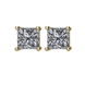 Picture of 1.00 Total Carat Stud Princess Diamond Earrings
