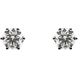 Picture of 0.75 Total Carat Stud Round Diamond Earrings