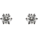 Picture of 0.75 Total Carat Stud Round Diamond Earrings