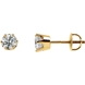 Picture of 1.00 Total Carat Stud Round Diamond Earrings