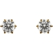 Picture of 0.75 Total Carat Stud Round Diamond Earrings