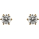 Picture of 0.75 Total Carat Stud Round Diamond Earrings