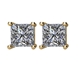 Picture of 1.50 Total Carat Stud Princess Diamond Earrings