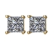 Picture of 1.50 Total Carat Stud Princess Diamond Earrings