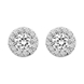 Picture of 2.39 Total Carat Halo Round Diamond Earrings