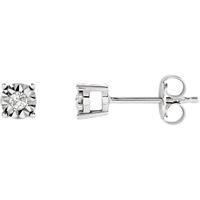 Picture of 0.08 Total Carat Stud Round Diamond Earrings