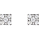 Picture of 0.33 Total Carat Stud Round Diamond Earrings