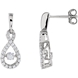 Picture of 0.38 Total Carat Designer Round Diamond Earrings