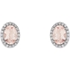Picture of 0.20 Total Carat Halo Round Diamond Earrings
