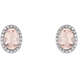 Picture of 0.20 Total Carat Halo Round Diamond Earrings