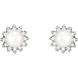 Picture of 0.33 Total Carat Halo Round Diamond Earrings