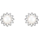 Picture of 0.33 Total Carat Halo Round Diamond Earrings