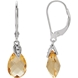 Picture of 0.03 Total Carat Drop Round Diamond Earrings