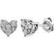 Picture of 0.38 Total Carat Heart Round Diamond Earrings