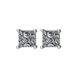 Picture of 1.50 Total Carat Stud Princess Diamond Earrings