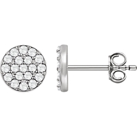 Picture of 0.33 Total Carat Stud Round Diamond Earrings