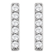 Picture of 0.10 Total Carat Designer Round Diamond Earrings