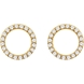 Picture of 0.20 Total Carat Classic Round Diamond Earrings