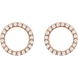 Picture of 0.20 Total Carat Classic Round Diamond Earrings
