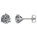 Picture of 1.50 Total Carat Stud Round Diamond Earrings