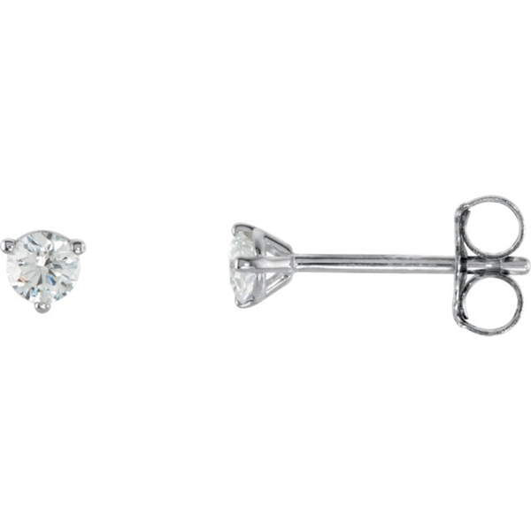 Picture of 0.20 Total Carat Stud Round Diamond Earrings